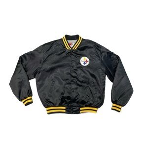Vintage 80’s Pittsburgh Steelers Swingster Satin Bomber Jacket